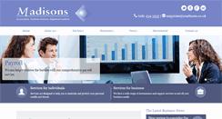 Desktop Screenshot of madisons.co.uk