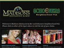 Tablet Screenshot of madisons.ca
